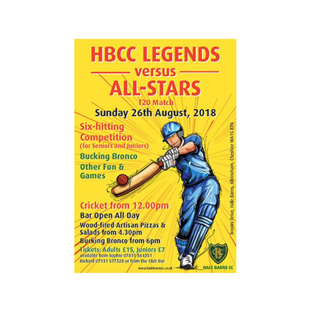 HBCC Legends v All-Stars T20 Match - Hale Barns Cricket Club