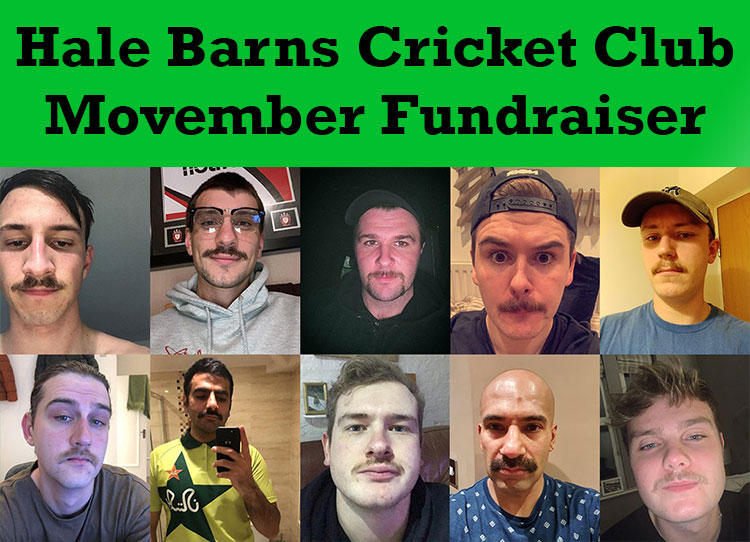 Hale Barns CC Achieve Movember Fundraising Target